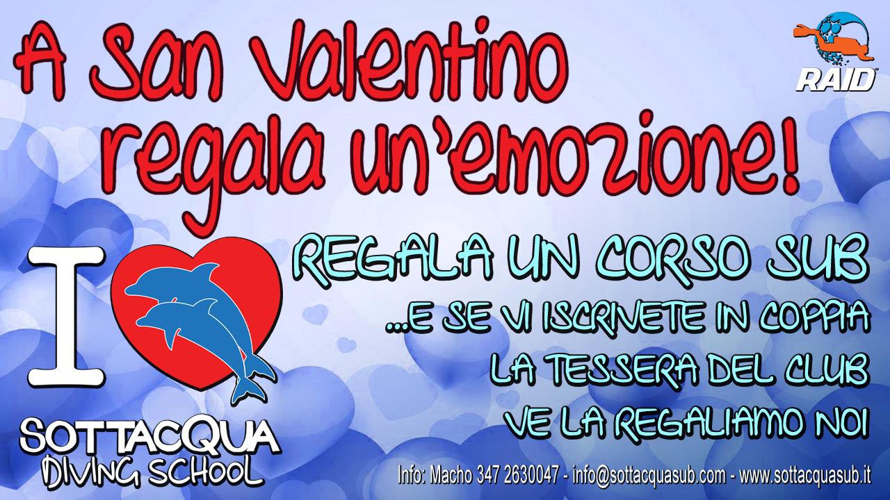 San Valentino: regala un corso sub!