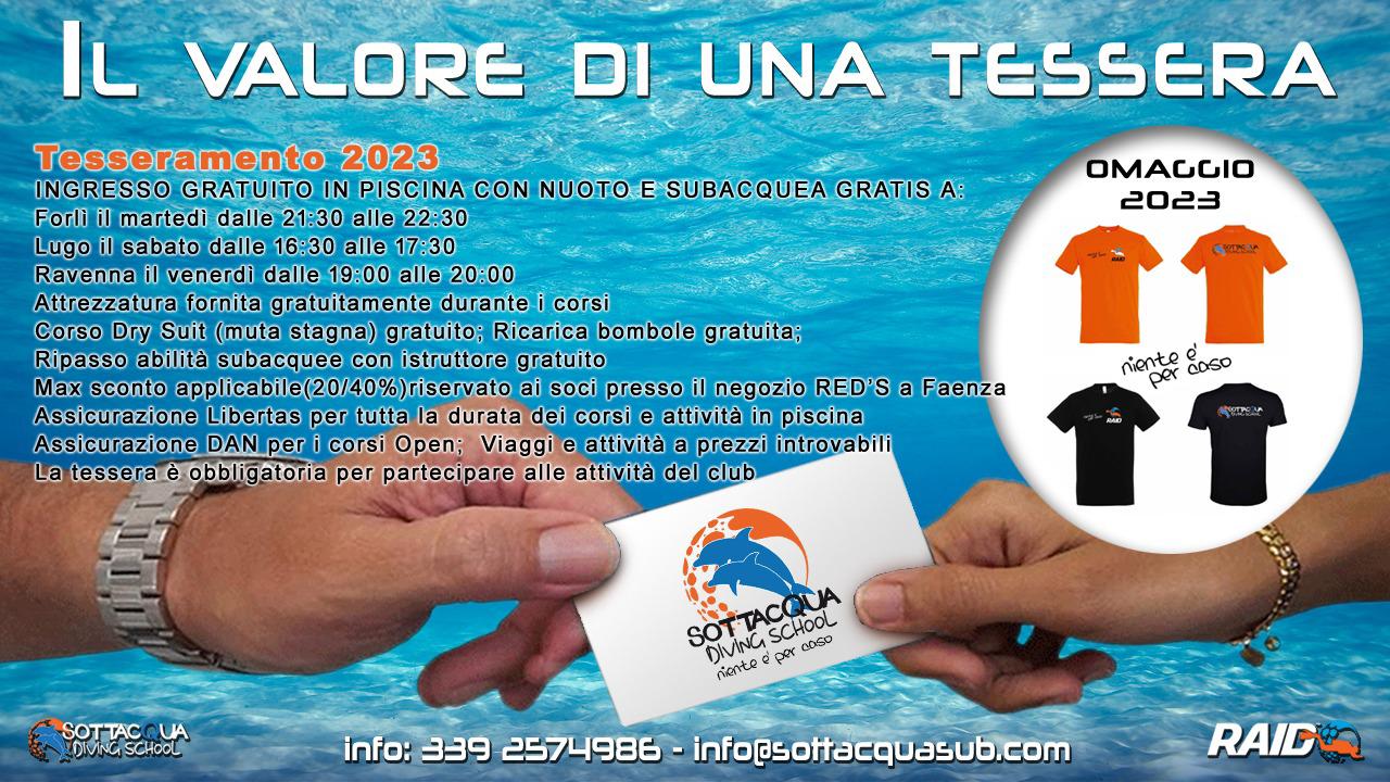 Aperto il Tesseramento 2023