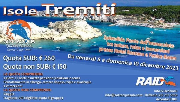 Ponte dell'Immacolata alle Isole Tremiti