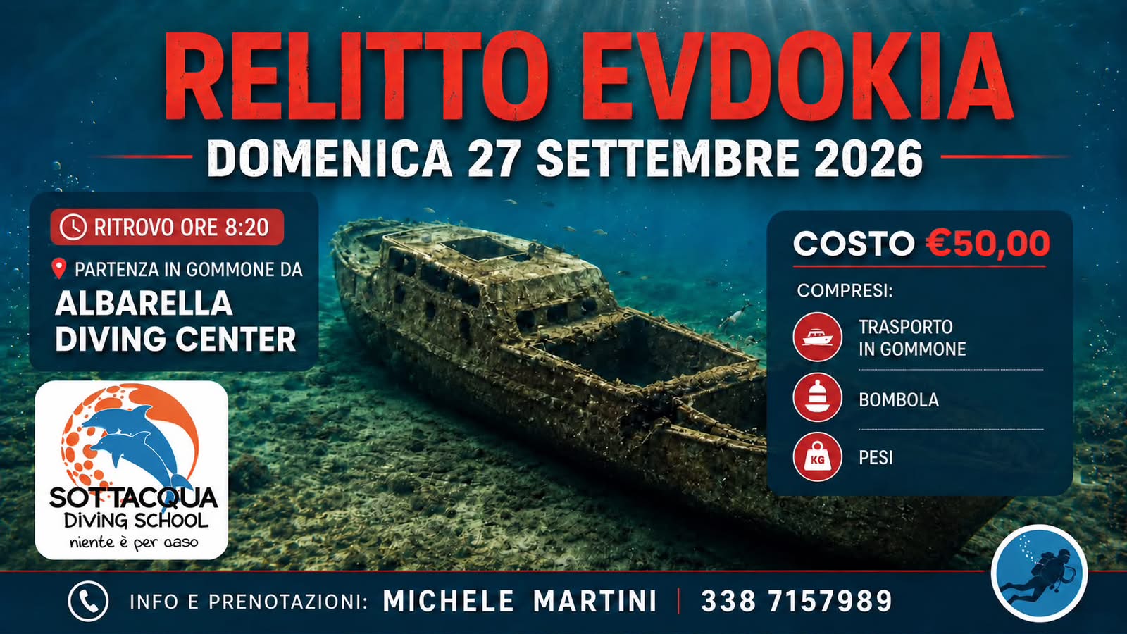 RELITTO EVDOKIA: 27 settembre 2026